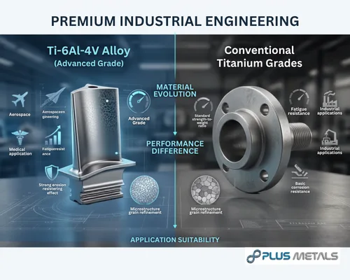 Titanium Ti-6Al-4V Alloy vs Conventional Titanium Grades